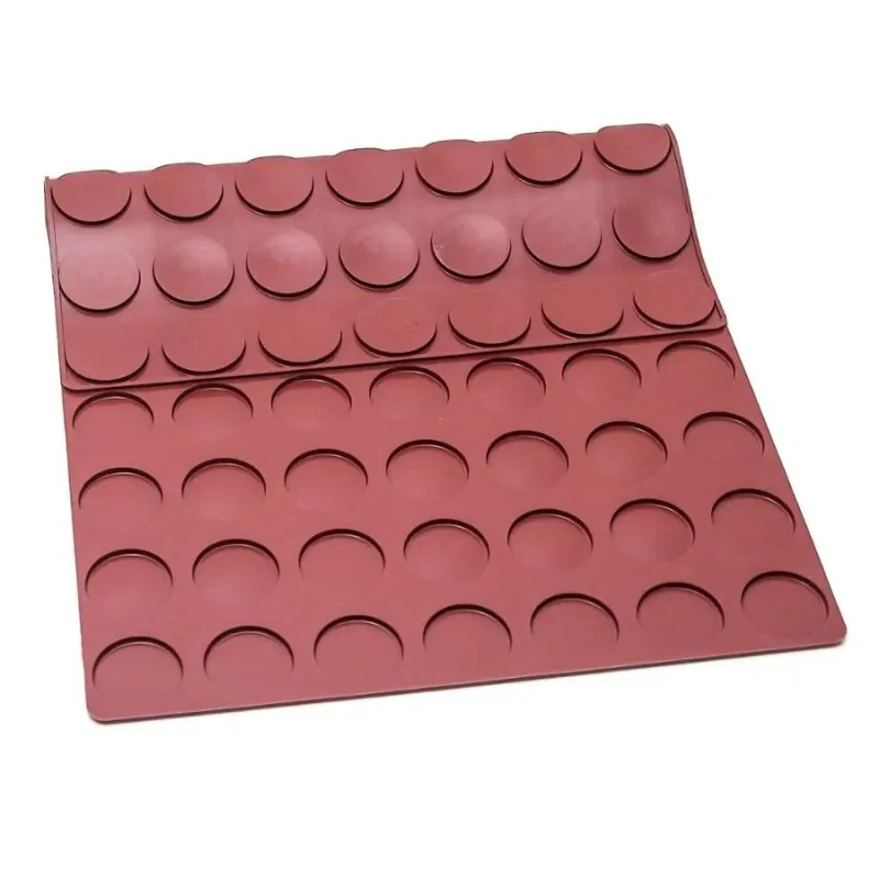 SILMAE Professional Florentine Silicone Pastry Mold - Ø 45 mm x 4 mm – 6.3 ml - 70 cavity