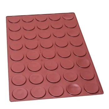 SILMAE Professional Florentine Silicone Pastry Mold - Ø 60 mm x 4 mm – 11.5 ml - 40 cavity