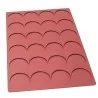 SILMAE Professional Florentine Silicone Pastry Mold - Ø 89 mm x 3.4 mm – 21 ml - 24 cavity