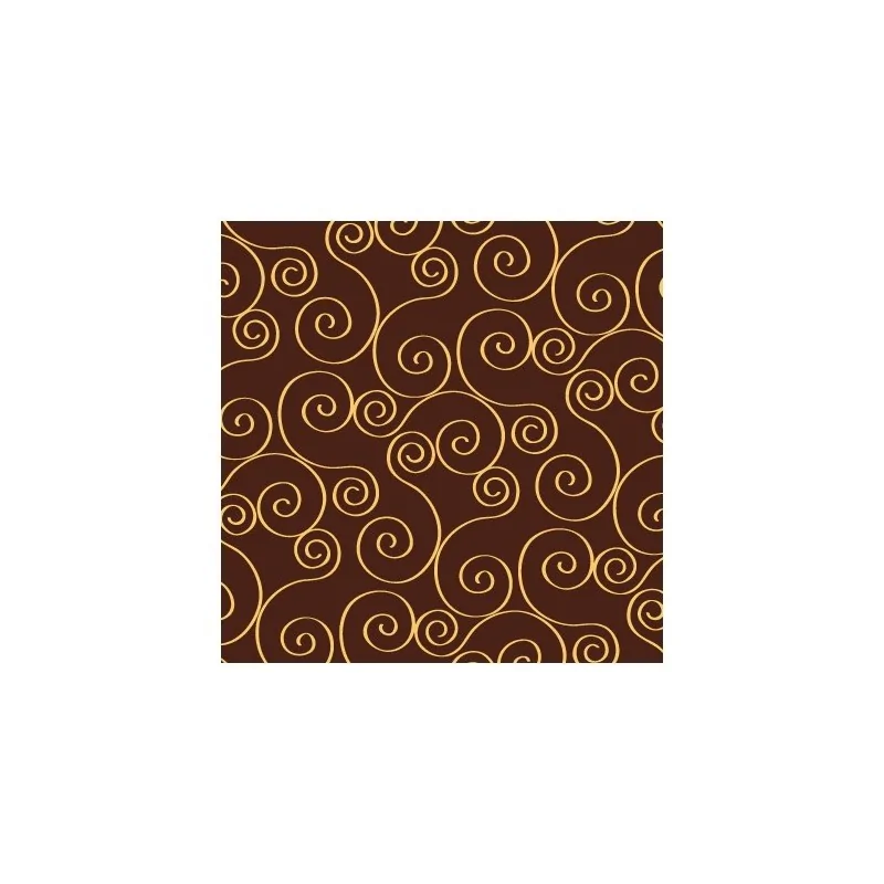 Yellow Twists Chocolate Transfer Sheets - 360 mm x 250 mm - 10 sheets