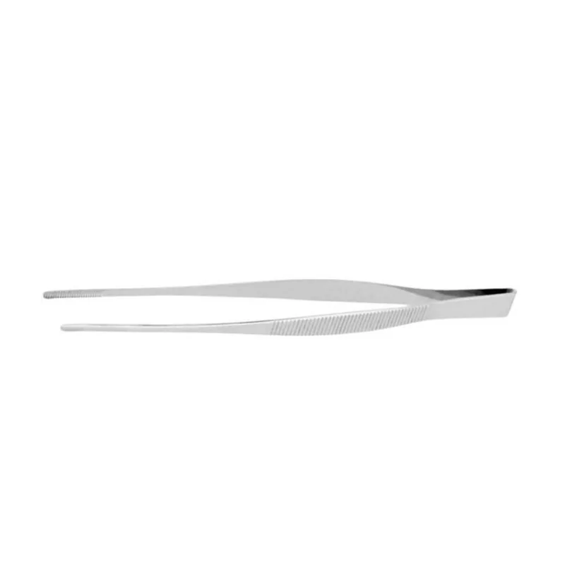 Chef Precision Stainless Steel Straight Tweezers Fine Tip for Plate Decorating - 21 cm