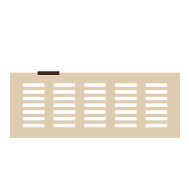 Rectangular Decoration Silicone Stencil Chablon Mat - 5 cm x 0.8 cm - 35 cavities