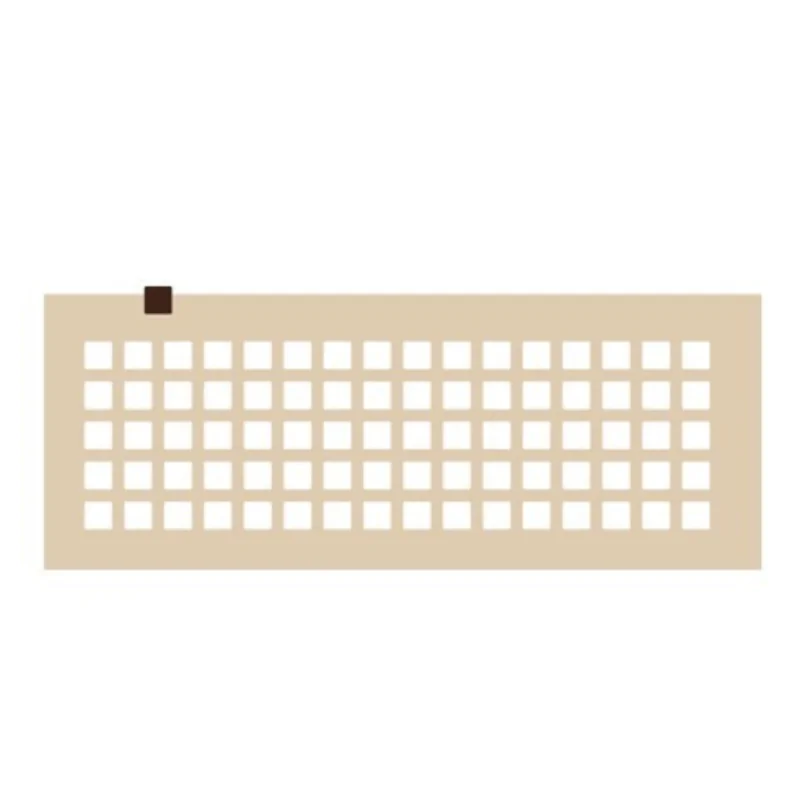 Square Decoration Silicone Stencil Chablon Mat - 1.5 cm x 1.5 cm - 80 cavities