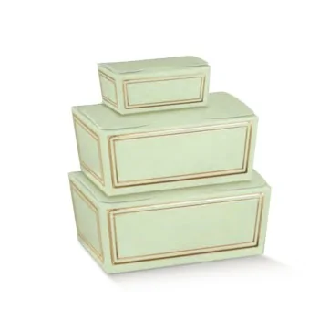 Elegant Green Classic Chocolate Ballotin Solid Boxes - 115 mm x 75 mm x h 50 mm - Pack of 50 pcs
