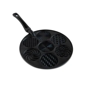 Nordic Ware Cast Aluminum Patterns Pancake Pan - 7 Cavities