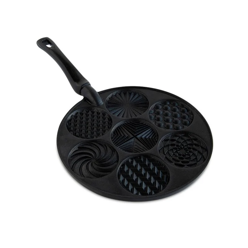 Nordic Ware Cast Aluminum Patterns Pancake Pan - 7 Cavities