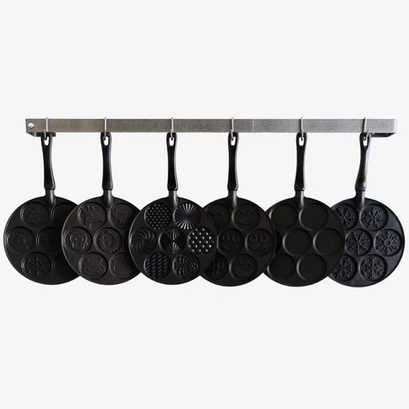 Nordic Ware Cast Aluminum Patterns Pancake Pan - 7 Cavities