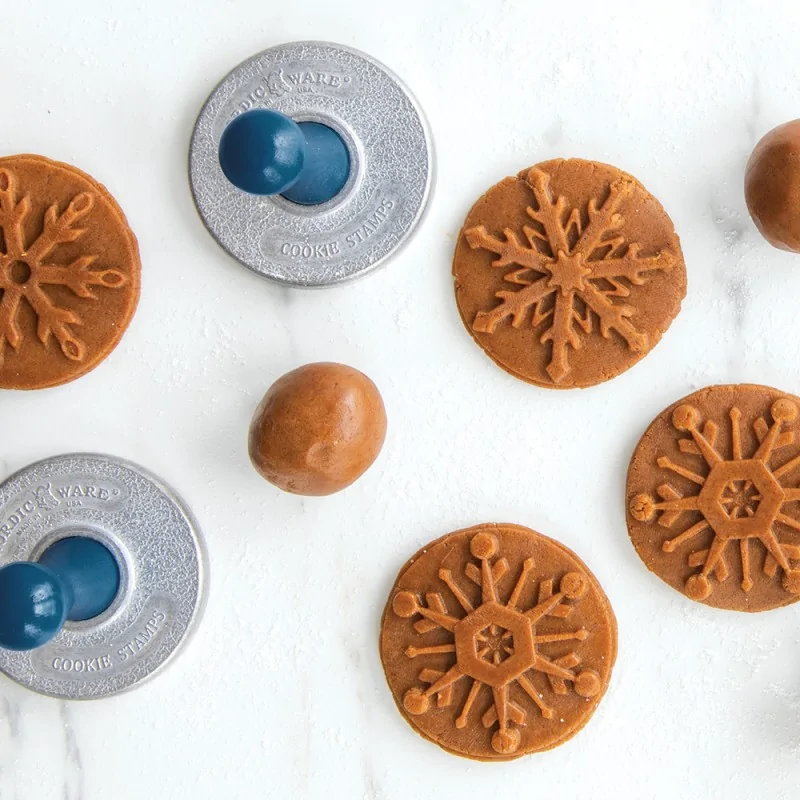Nordic Ware Cast Aluminum Snowflake Cookie Stamps - 3 Different Shapes Nordic Ware Cast Aluminum Snowflake Cookie Stamps - 3 Different Shapes