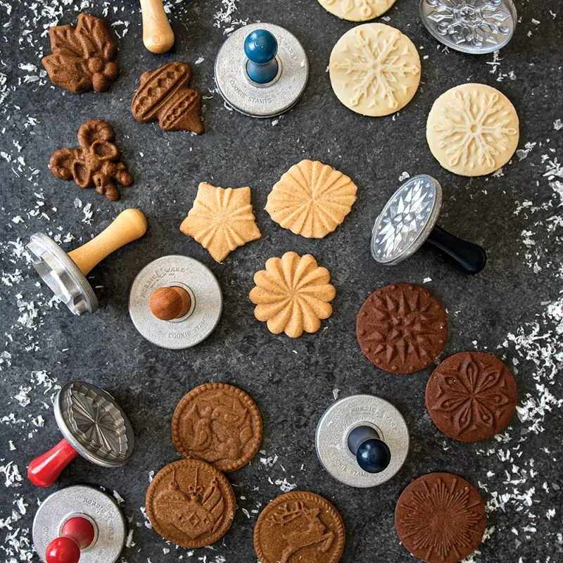 Nordic Ware Cast Aluminum Snowflake Cookie Stamps - 3 Different Shapes Nordic Ware Cast Aluminum Snowflake Cookie Stamps - 3 Different Shapes