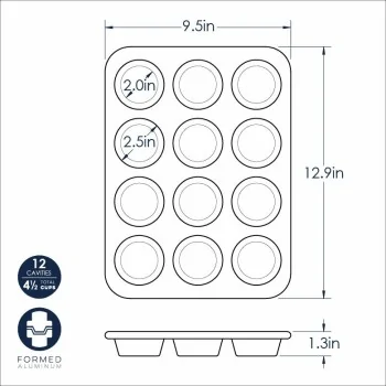 Nordic Ware Naturals® Aluminum 12 Cavity Muffin Pan