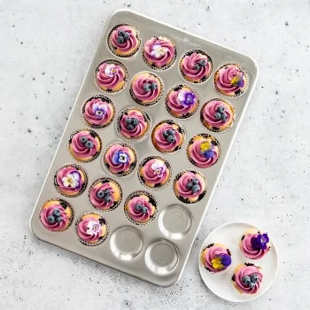 Nordic Ware Naturals® Aluminum 24 Cavity Mini Muffin Pan