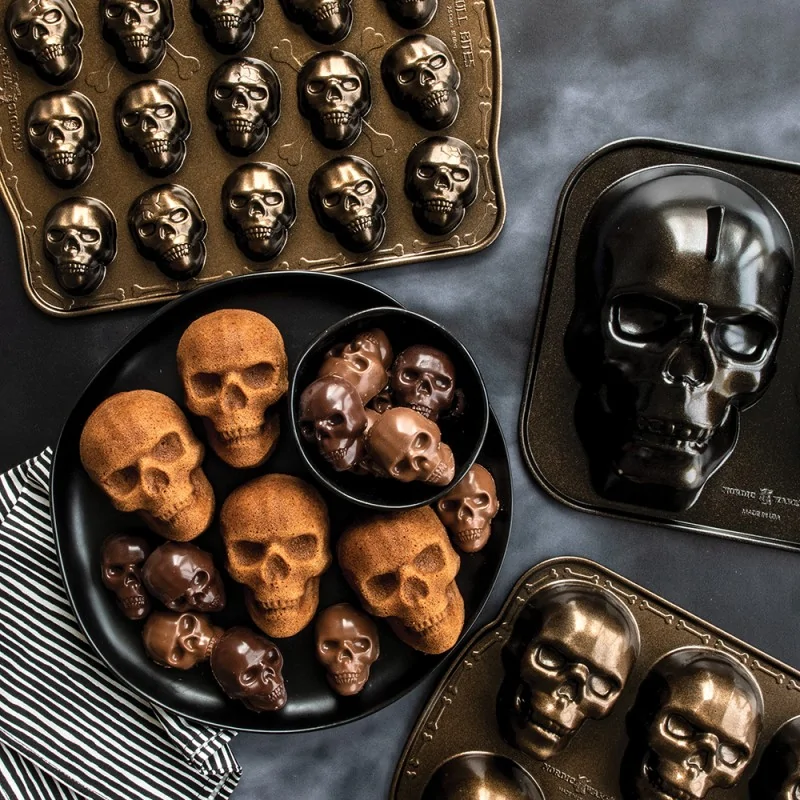 Nordic Ware Cast Aluminum Haunted Skull Cake Pan Nordic Ware Cast Aluminum Haunted Skull Cake Pan
