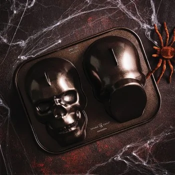 Nordic Ware Cast Aluminum Haunted Skull Cake Pan