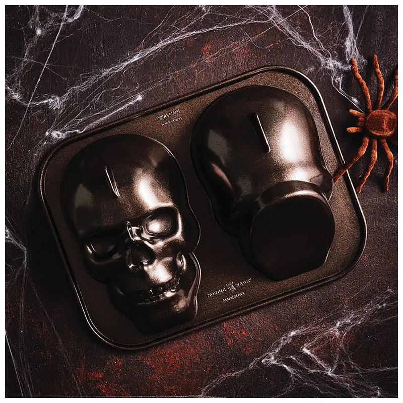 Nordic Ware Cast Aluminum Haunted Skull Cake Pan Nordic Ware Cast Aluminum Haunted Skull Cake Pan