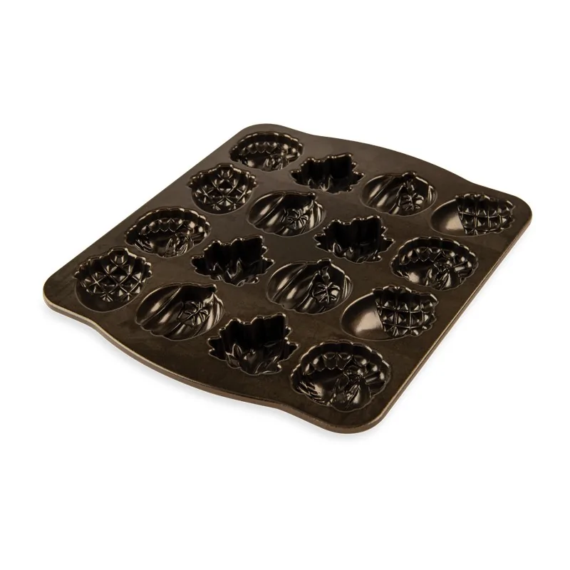 Nordic Ware Cast Aluminum Autumn Cakelet Pan - 16 Cavity
