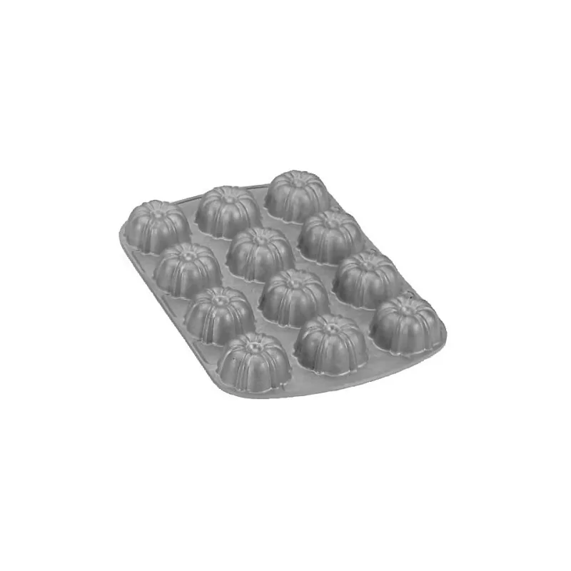 Nordic Ware Commercial Cast Aluminum Mini Bundt Cakes Pan - 12 Cavity