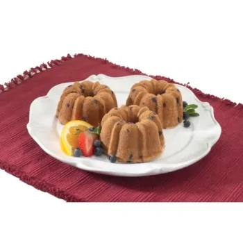 Nordic Ware Commercial Cast Aluminum Bundt Cake Pan - 6 Cavity