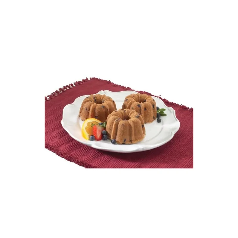 Nordic Ware Commercial Cast Aluminum Bundt Cake Pan - 6 Cavity Nordic Ware Commercial Cast Aluminum Bundt Cake Pan - 6 Cavity