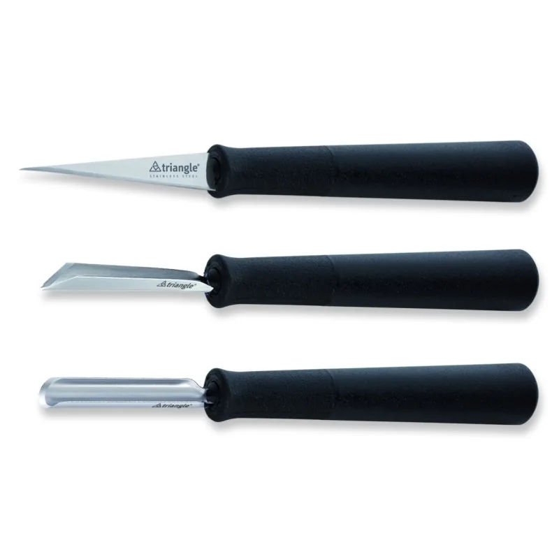 Triangle Carving Tools Set "Basic". 3 - Piece