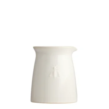 La Rochere Bee Ceramic Creamer Ecru Ht: 3.6"- Diam: 3"- Oz: 6 oz. - 1 Piece