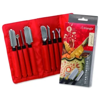 Triangle Carving Tool Set "Special". 8 - Piece