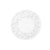 Handcrafted Fine Porcelain Flat Rounded Plate 23 cm - With Glaze - Set of 6