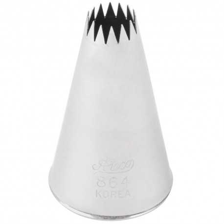 Ateco 864 Ateco 864 - French Star Pastry Tip .38'' Opening Diameter- Stainless Steel Fine Open Star (Petits Fours) Pastry Tips Ateco 864 Ateco 864 - French Star Pastry Tip .38'' Opening Diameter- Stainless Steel Fine Open Star (Petits Fours) Pastry Tips