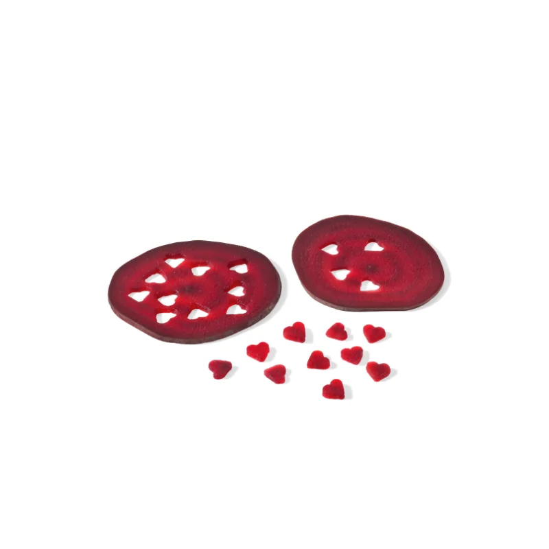 Triangle Confetti Cutter Set. 2 - Piece. Red