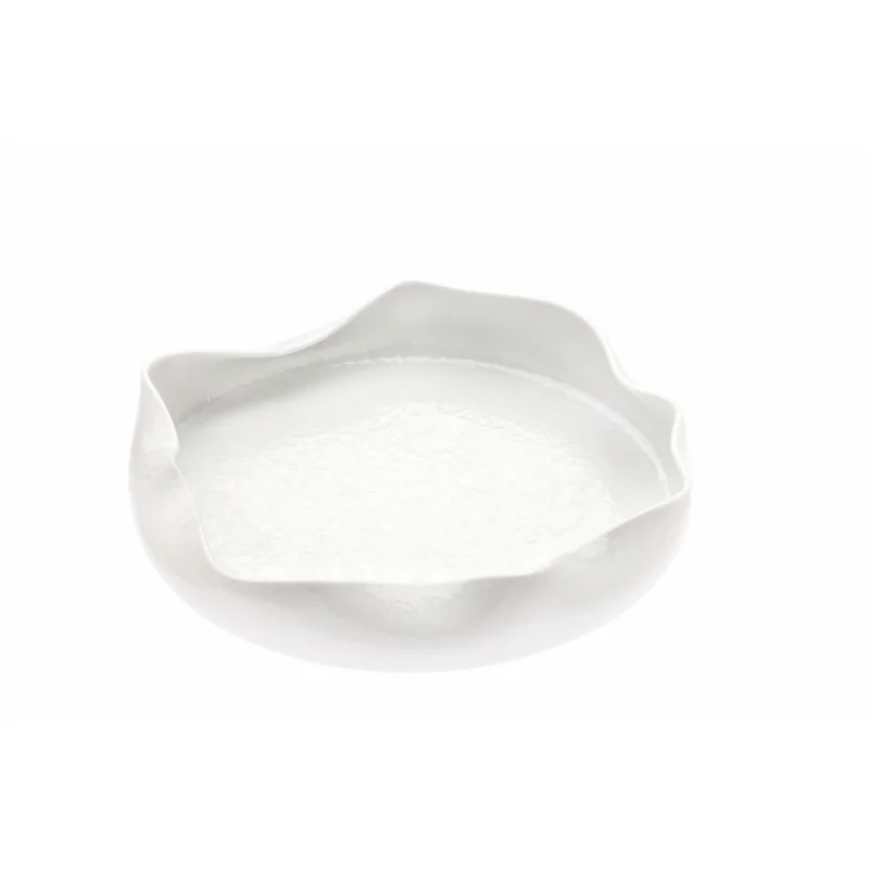 Handcrafted Fine Porcelain Bowl Gourmet Internally Bended "Reverse" 15 cm - Height 3.2 cm - Set of 6
