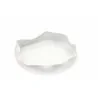 Handcrafted Fine Porcelain Bowl Gourmet Internally Bended "Reverse" 24 cm - Height 4 cm - Set of 6