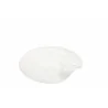 Handcrafted Fine Porcelain Flat Plate "Dune" 21 cm - Set of 6