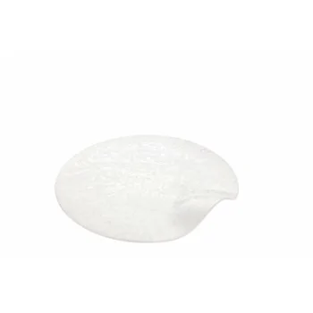 Handcrafted Fine Porcelain Flat Plate "Dune" 31 cm - Set of 4