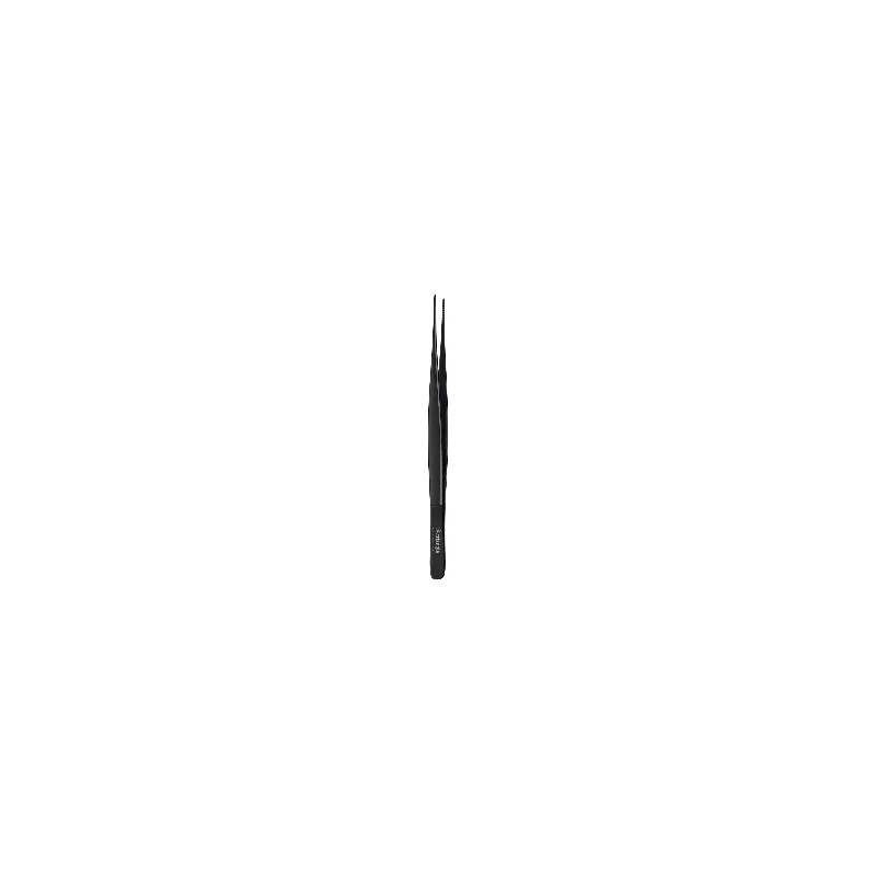 Triangle Tweezers Pointed. Straight 15 cm. Black. Carded