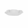 Handcrafted Fine Porcelain Rectangular Leafy 20 x 10 x 4.5 cm - With Glaze - Set of 6