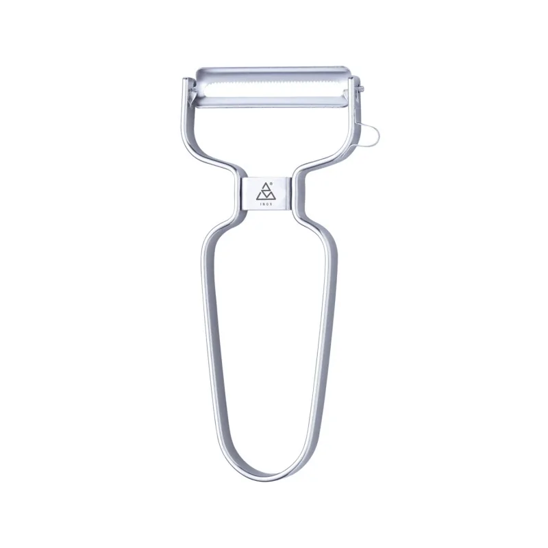 Triangle Horizontal Peeler 50 mm. Serrated Blade. Stainless
