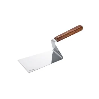 Triangle Plancha Spatula 15 cm. Wide. Walnut