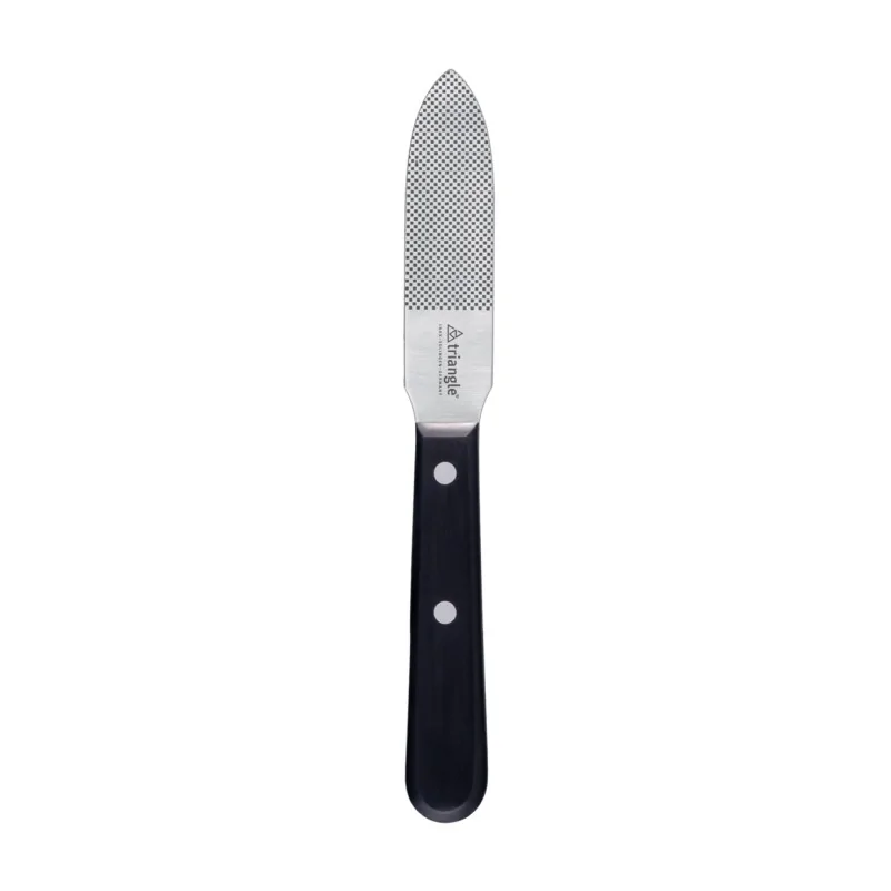 Triangle Spreading Knife 10 cm With Grid Etching