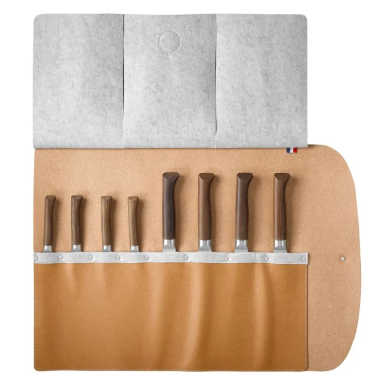Opinel 8-Piece Knife Roll Made In France Collection Opinel 8-Piece Knife Roll Made In France Collection