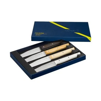 Opinel Set Of 4 Facette Steak Knives - Mixed