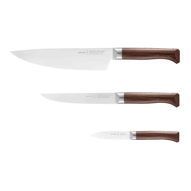 Opinel Les Forges Trio Set (8"Chef, Carving, Paring) Opinel Les Forges Trio Set (8"Chef, Carving, Paring)
