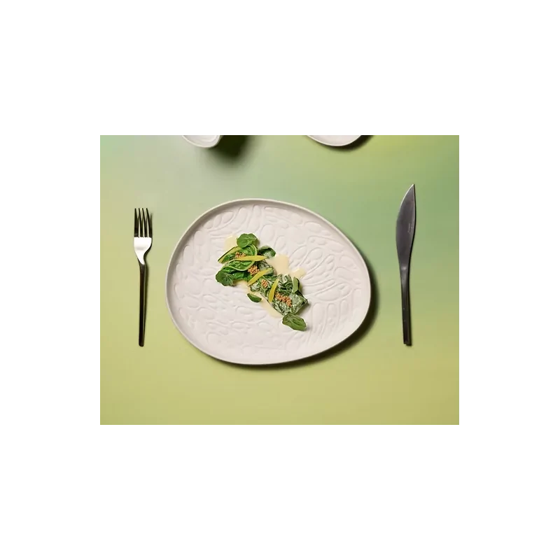 Rex Large Cellular Pattern Plate - Glazed - 29.5 x 24 x 2.5 cm - Set of 6 Rex Large Cellular Pattern Plate - Glazed - 29.5 x 24 x 2.5 cm - Set of 6