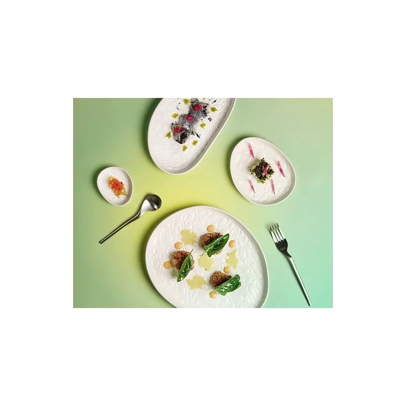 Rex Large Cellular Pattern Plate - Matte - 29.5 x 24 x 2.5 cm - Set of 6