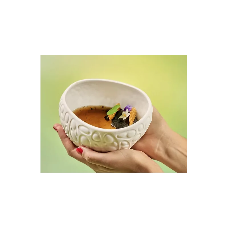 Rex Large Egg-Shaped Cellular Bowl Top - 14 x 12 x 4 cm - Set of 4