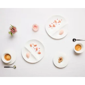 Shell Curved Dessert Plate - Matte - Set of 4