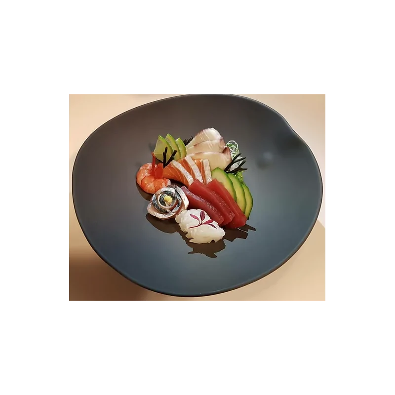 Shell Curved Salad Bowl - Black - 21.5 x 22 x 7.5 cm - Set of 4 Shell Curved Salad Bowl - Black - 21.5 x 22 x 7.5 cm - Set of 4