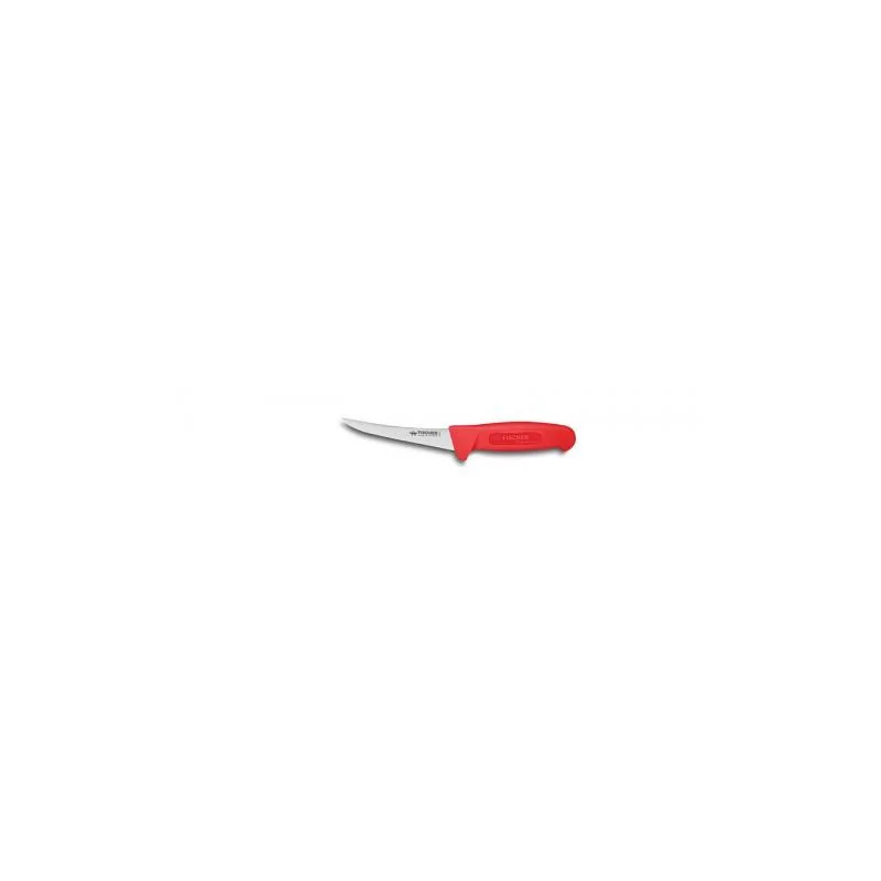 FISCHER PROFINOX Boning Knife Curved Blade 15 cm - Red Handle