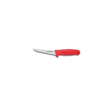 FISCHER PROFINOX Boning Knife Curved Blade 13 cm - Red Handle