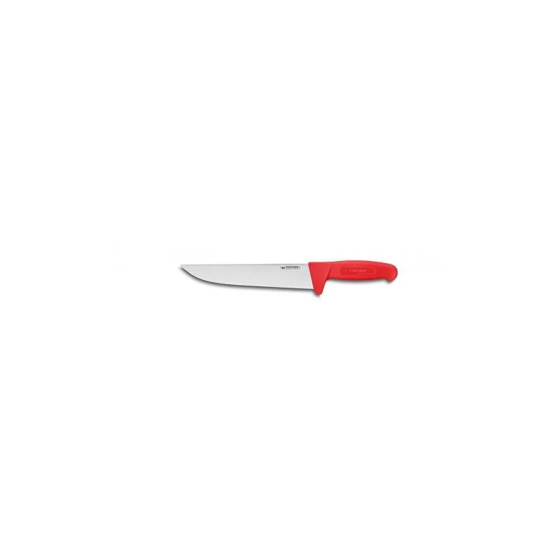 FISCHER PROFINOX Butcher Knife 25 cm - Red Handle