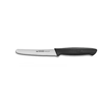 FISCHER CREATIVE CHEF Tomato Knife 10 cm - Black Handle - 6 - Pcs Giftbox