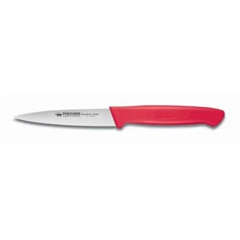 FISCHER CREATIVE CHEF Paring Knife 10 cm - Red Handle